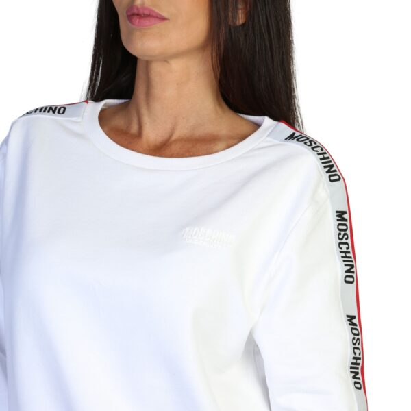 Sudadera blanca 3/4 Moschino A1786-4409_A0001 - Imagen 3