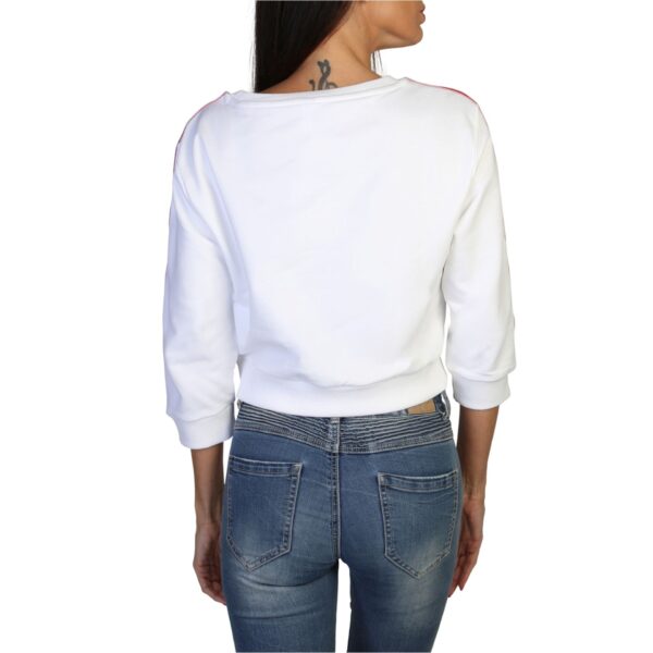 Sudadera blanca 3/4 Moschino A1786-4409_A0001 - Imagen 2