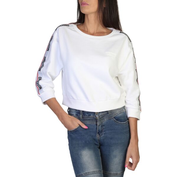 Sudadera blanca 3/4 Moschino A1786-4409_A0001