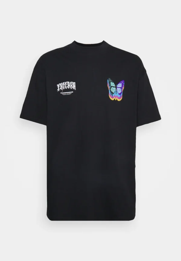 Remeron MARIPOSA (UNISEX) negro y rosa - Imagen 3