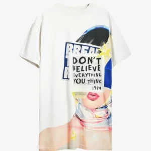 Vestido Corto DESIGUAL estampado (blanco y negro)