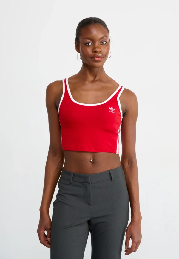 Camiseta tirantes roja y  varios colores adidas OriginalsADICOLOR -STRIPES - Bustier - better scarlet