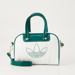 Bolso de mano blanco con verde mini bowling adidas original