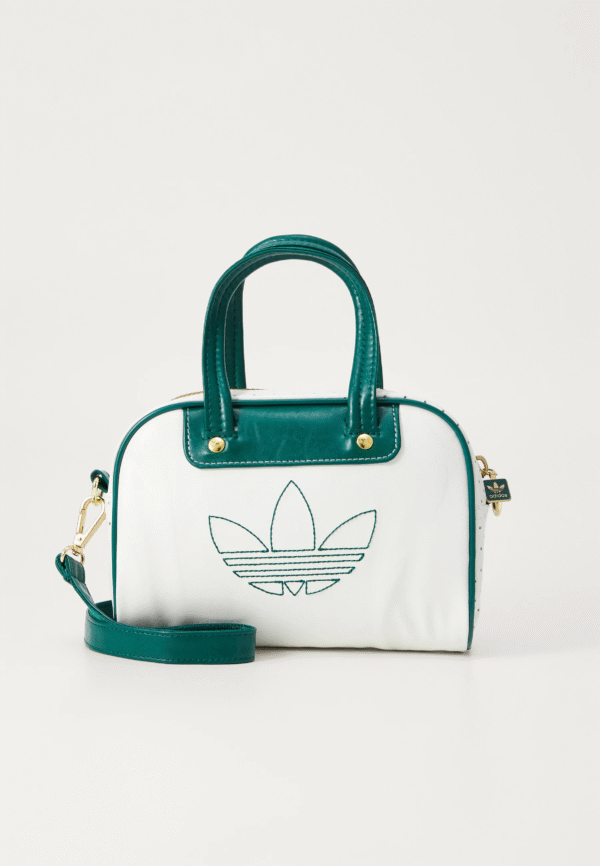 Bolso de mano blanco con verde mini bowling adidas original