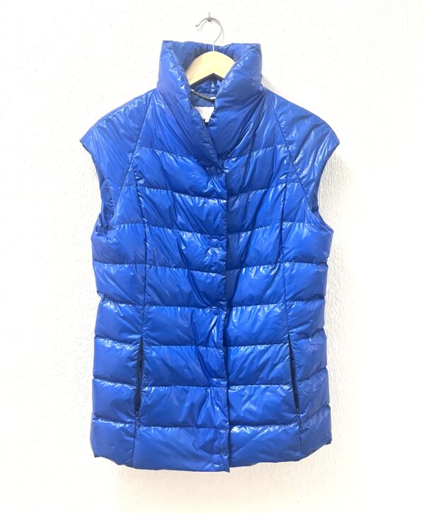 chaleco azul francia marca Escada talla L