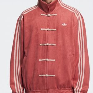 Chaqueta efecto ante Adidas - ESTILO ORIENTAL UNISEX 2 colores (Rojo Teja y Crema)(Talle XS, S, M, L, XL)